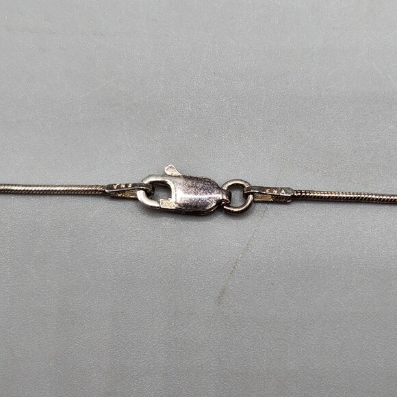 Sterling Silver Chain w/ Crystal Cross Pendant - Picture 9 of 15